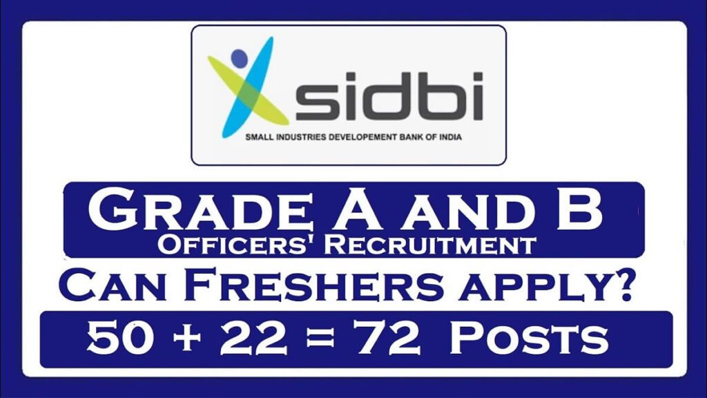 SIDBI Grade A & B Recruitment 2024