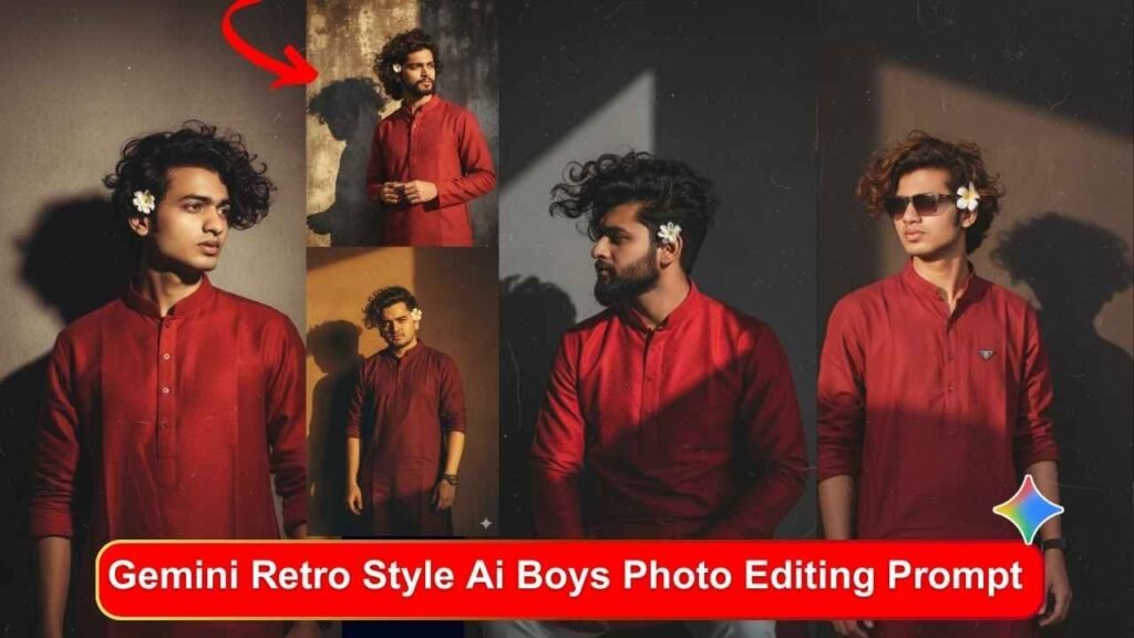 Gemini Retro Style Ai Boys Photo Editing Prompt