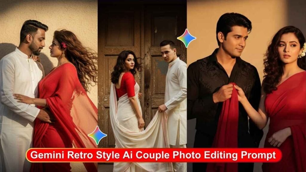 Gemini Retro Style Ai Couple Photo Editing Prompt