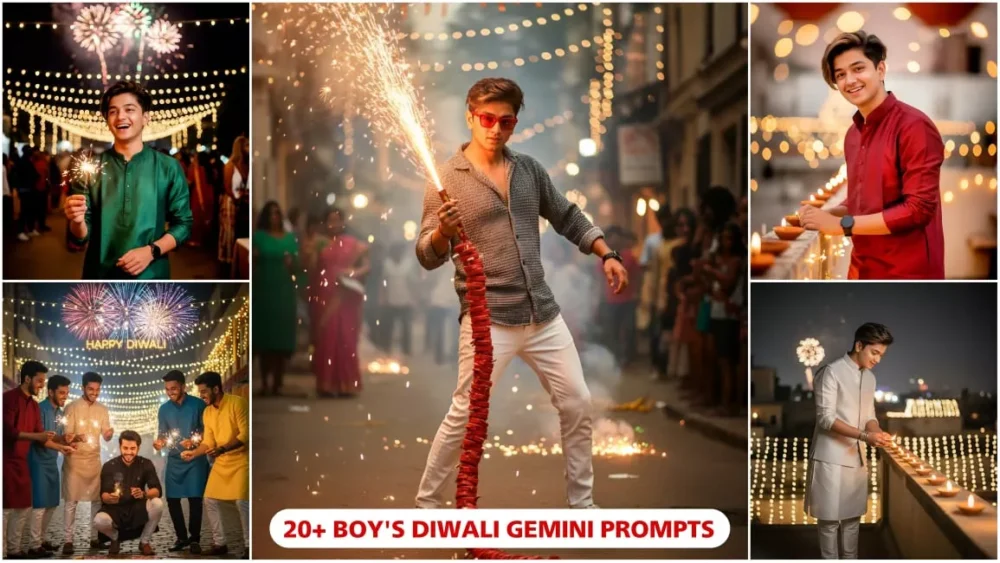 Google Gemini Boys Diwali Ai Photo Editing Prompts