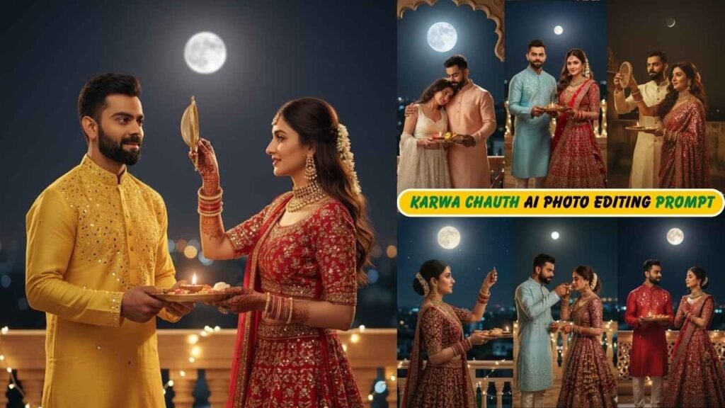 Best Google Gemini Karwa Chauth photo editing prompts and creative photo edit ideas