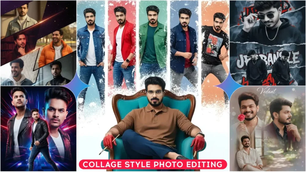 Google Gemini Collage Style Ai Photo Editing Prompts 2025