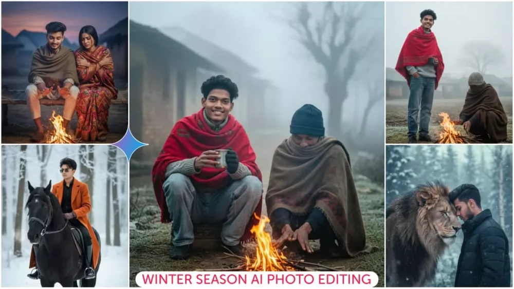 Google Gemini Winter Season Ai Photo Editing Prompts 2025 With Real Face